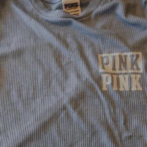 light blue ribbed shirt